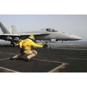  A Shooter Launches an F/A 18E Super Hornet from Uss Dwight 