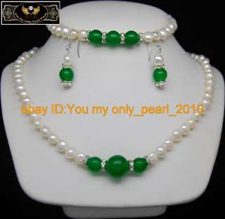 MPCultured Pearl Necklaces&Bracelets&Earrings set 925s  