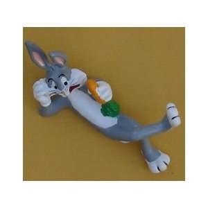 Bugs Bunny Lying Down Eating A Carrot Looney Tune PVC Approx. 2 1/2 