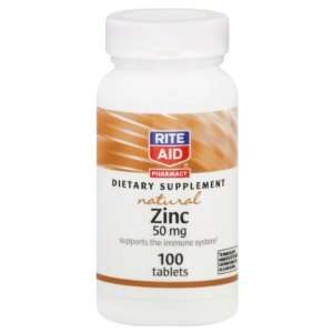  Rite Aid Natural Zinc, 100 ea