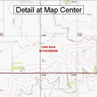  USGS Topographic Quadrangle Map   Little Rock, Iowa 