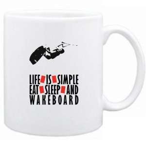    Life Is Simple. Ea , Sleep & Wakeboard Mug Sports