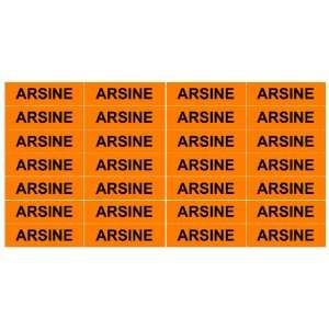 ARSINE ____Gas Pipe Tubing Labels__ 3/8 Height 