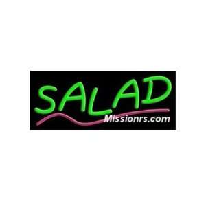  Neon Sign, Salad Sign, Green and Pink