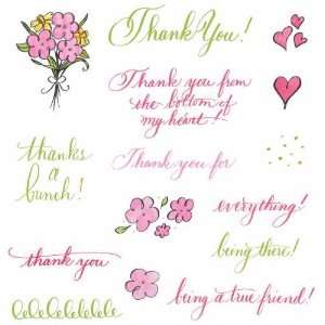 See Ds Clear Rubber Stamp Kit Thank You