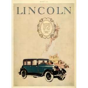  1926 Ad Lincoln Motor Car Automobile Ford Sedan LeBaron 
