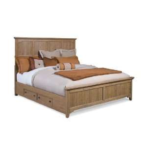   Tangerine 305 Queen Complete Bed w/storage one side