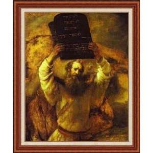 Moses Smashing the Tables Of The Law by Rembrandt Harmenszoon Van 