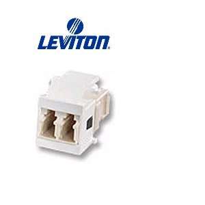  Leviton 41085 MLA QuickPort Duplex LC Adapter SM/MM   Phos 