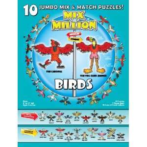  Birds Mix A Million 10 Jumbo Mix and Match Puzzles Toys & Games