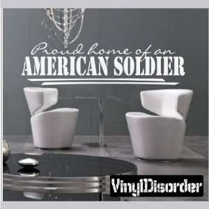   Soldier Patriotic Vinyl Wall Decal Sticker Mural Quotes Words Hd120