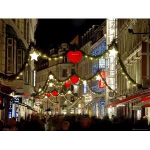  Stroget Ostergade Shopping Area at Christmas, Copenhagen 