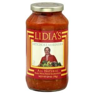 Lidias, Sauce Pasta Marinara Artchk, 25 OZ (Pack of 6)  