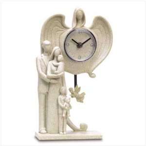 Family Guardian Angel Clock 