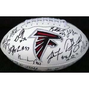  2011 Atlanta Falcons Team Signed Autographed Football W 
