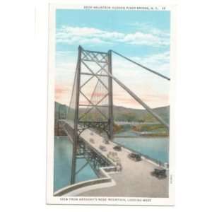  Vintage Postcard Bear Mountain Hudson River Bridge NY M1 