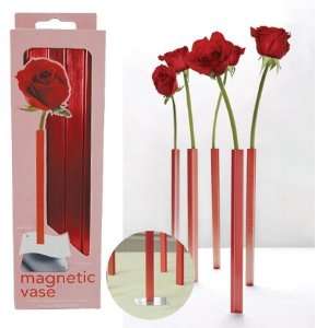 DCI Magnetic Bud Vases, Set Of 5   Red 
