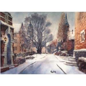  Church Street, Asheville, NC, Watercolor Print by Ann 