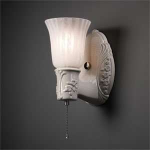   Heirloom Oval with Uplight Glass Shade Wall Sconce