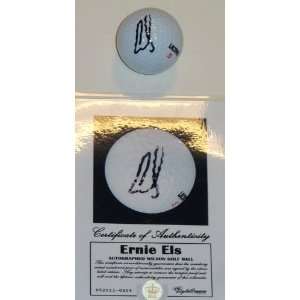  Ernie Els Autographed Golf Ball   Autographed Golf Balls 