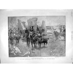  1898 Mounted Soldiers Stonehenge Salisbury Pease Samoa 