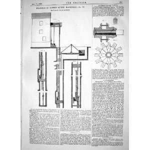  MINING MACHINERY PIT WORK DEVON MINES ENGINEERING 1866 