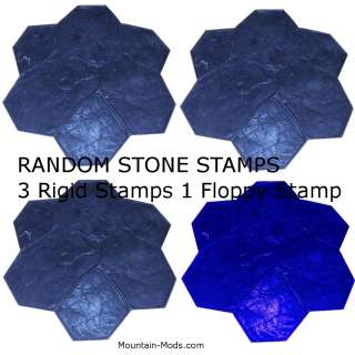 Random Stone Decorative Concrete Cement Imprint Texture Stamp Mat 