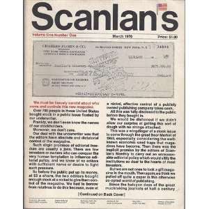   Scanlans Monthly (issues 1 Thru 8) Warren Hinkle Sidney Zion Books