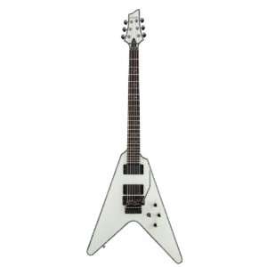  Schecter Hellraiser V 1FR Guitar (Gloss White) Musical 