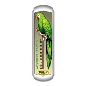  Polly Bird Gas Garage Metal Vintage Thermometer Sign