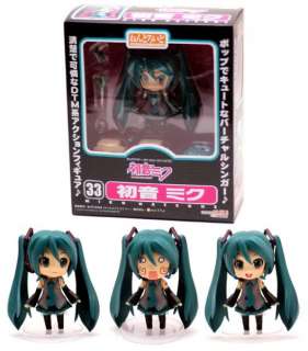 New Anime Cute NEN33 cute Miku Hatsune PVC Figure Doll  