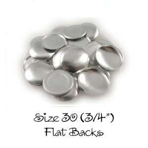  Cover Buttons   3/4 (SIZE 30)   FLAT BACKS   QTY 25 Arts 