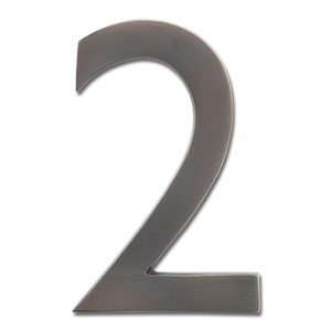  Architectural House Numbers with Dark Aged Copper Finish 