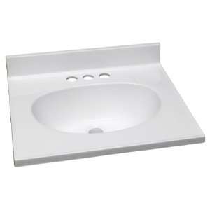 Design House 551242 19 Inch by 17 Inch Marble Vanity Top/Single Bowl 