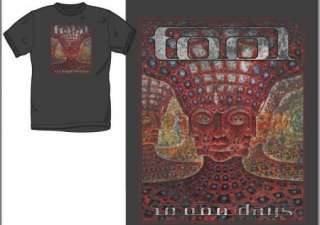 TOOL   T Shirt 10,000 Days Logo Charcoal S Licensed New  