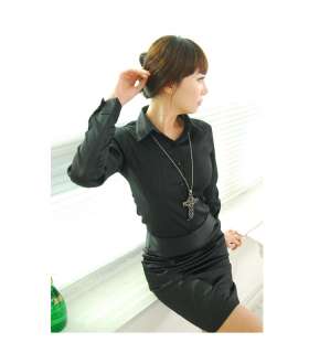 Stylish Herringbone blouse, Shirt,Basic, Korea, A005219  