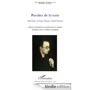  de la nuit  Anthologie poétique bilingue catalan français (French 