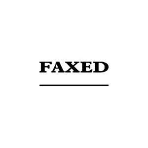  FAXED With one Underline Self Inking Stamp  Red Office 
