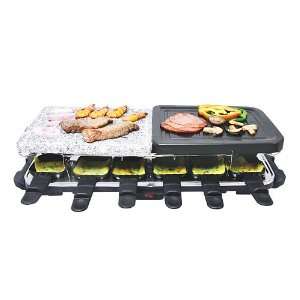  HOMEIMAGE MY FINE 12 personl raclette grill with marble plate 