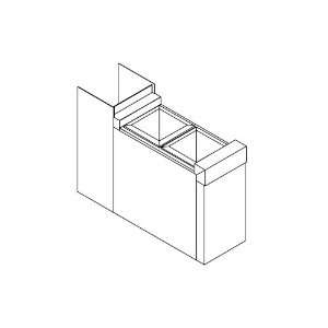  Perlick S/S 6 Ts Underbar Filler Section W/ Bottle Wells 