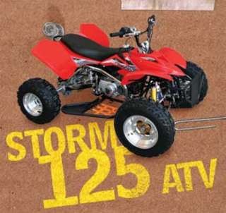  Baja Motorsports STR125 Storm 125 ATV (Red) Automotive