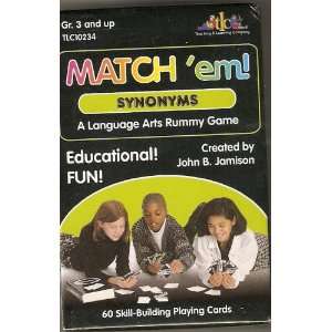    Matchem Skill Building Playing Cards   Synonyms Toys & Games