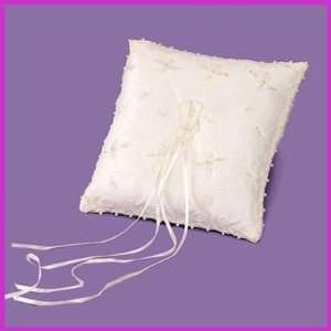  Elegant Beaded and Embroidered Ring Bearer Pillow