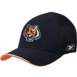  Reebok Cincinnati Bengals Black Structured Flex Hat 
