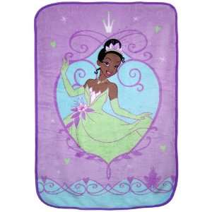  Disney Princess and the Frog Ultra Soft Blanket, Purple 