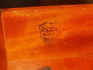Antique MADDOX Mahogany Secretary Desk Bookcase Curio China Cabinet 