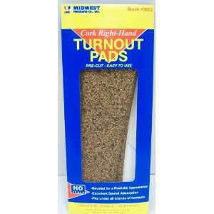  Midwest Products 3022 Cork RH Turnout Pads (2) Toys 