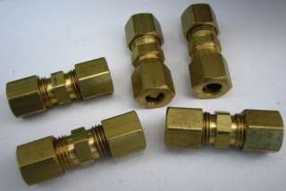 brass union 1 4 tube size qty 5 unions compression brass fittings 152 