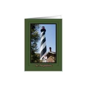  Blank note card, St. Augustine Florida Lighthouse Card 