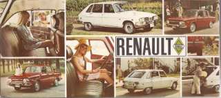 1970 70 Renault full line Pamphlet brochure  